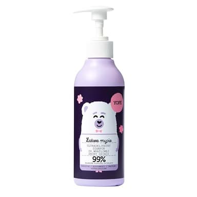 YOPE - Kinder Shampoo für empfindliche Kopfhaut - ultrasanft hypoallergen ohne Brennen pflegt mit Vegequat Inulin Aloe Murumuru beruhigend natürliche Formel für Kids ab 3-300 ml
