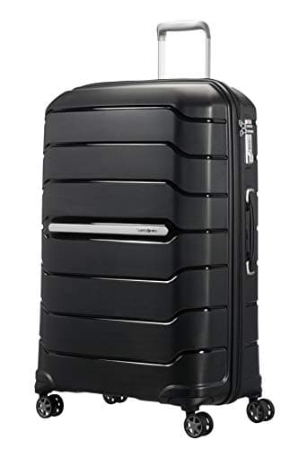Samsonite Flux - Spinner L, Erweiterbarerer Koffer, 75 cm, 99/111 L, Schwarz (Black)