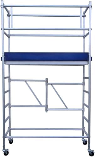 Alumexx Eco - Line Klappgerüst Module A+B - Fahrgerüst - Geeignet Für Privatgebrauch - Klappgerüst - Rollgerüst - Zimmergerüst - Klasse 2 - Aluminium - 3.8m Arbeitshöhe
