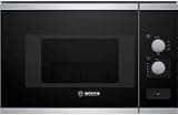 Bosch BFL520MS0 Einbau-Mikrowelle, Kombigerät, 20 l, 800 W, Schwarz, Edelstahl Noir, Acier Inoxydable