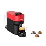 Nespresso Krups XN9205 Vertuo Pop Kaffeekapselmaschine | Kapazität: 560 ml | automatische Kapselerkennung | One-Touch-System | 4 Tassengrößen | verkürzte Aufheizzeit | nachhaltig | Spicy Red