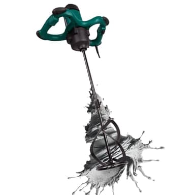 VONROC Mörtelrührer inkl. Rührwerk [1800W] - Betonmischer Quirl [mit Sanftanlauf] für Beton, Zement, Farbe, Mörtel - 2 Geschwindigkeitsmodi