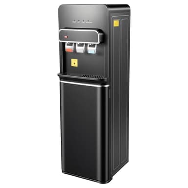 MEHOOSPVN Wasserspender Bottom Loading 500W Bodenstehender Wasserspender mit Bodenbeladung, Kalt Heiß Doppelfunktion Elektrisch Heißwasserspender 85~95 ℃ für Hause Büro Schlafzimmer Wohnzimmer Schwarz