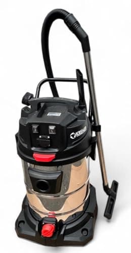 DeTec. Industriesauger 2400W Nass- Trockensauger 65L Schmutzbehälter Industriestaubsauger Gewerbestaubsauger Nasssauger mit Steckdose (2400W)