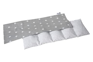 Medi Partners Kirschkernkissen Mikrowelle 60x20cm Körnerkissen groß Wärmekissen 800g 100% Baumwolle 5 kammern abnehmbarer Bezug - Kirschkernkissen nacken schulter Kältetherapie (Stars)