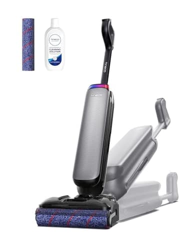 Tineco Floor One S7 Artist Nass Trockensauger, 22 kPa Nasssauger, DualBlock Anti-Tangle-Design, 85°C Flashdry, 50 Min Laufzeit, Beidseitige Reinigung, 180° Lay-Flat Staubsauger für Hartböden Tierhaare