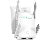 1200M WLAN Repeater mit LAN Anschluss，Ultraxtended 5Ghz Dual-Band WLAN Verstärke，WPS 1-Tippen Einrichten,AP Modus,Kompatibel mit Alexa und Standard-Routern, Up 35 Devices