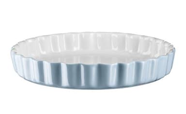 Mäser 931141 Kitchen Time Tarteform, Quicheform, Obstkuchenform, kratz- und schnittfest, runde Backform mit Wellenrand, Ø 27 cm, Blau