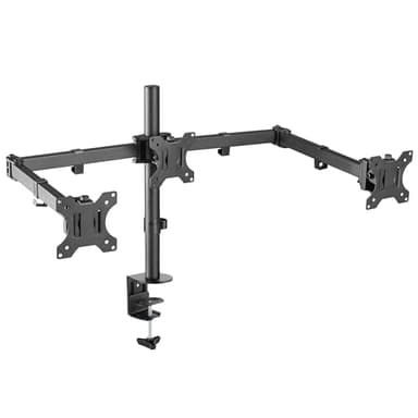 RICOO Monitor Halterung 3-er Monitore Monitorhalterung Triple Arme für 13-32 Zoll Computermonitore Bildschirmhalterung TS6911 PC Monitor-Arm Bildschirm Stand Tischhalterung Halter Monitorhalter
