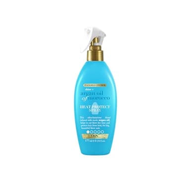 OGX Argan Oil of Morocco Heat Protection Spray pflegendes Hitzeschutzspray mit Arganöl für trockenes, strapaziertes Haar, 177 ml