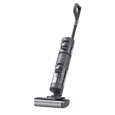 dreame H12 Kabelloser Nass Trockensauger mit intelligentem Stab, Kantenreinigung, Selbstreinigende Bürste, 900-ml-Wassertank, 35 Min Akkulaufzeit für Fußböden, Teppiche, Tierhaare, Grau