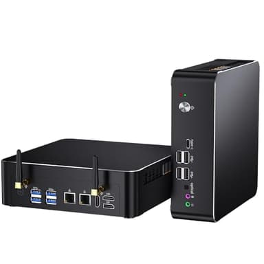 Mavsloly Mini Computer mit Core i9-9880H, 64GB RAM, 2T SSD Mini PC, 4K@60Hz, 2*HDMI, 1*DP, dreifaches Display, Dual-LAN, VESA, Optical, Wi-Fi 6E, Bluetooth 5.3, Windows 11 Pro