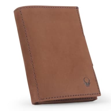 DONBOLSO Wallet NextGen Leder - Slim Wallet ohne Münzfach (Braun)