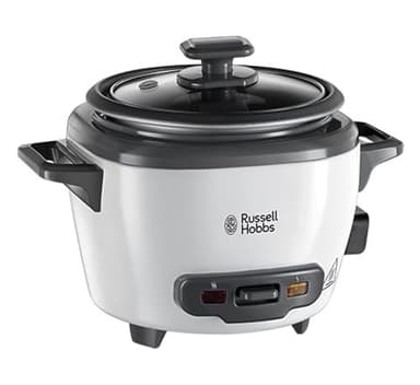 Russell Hobbs Reiskocher mini [small] 0,4l (Warmhaltefunktion, antihaftbeschichteter Gartopf, Reislöffel & Messbecher, ideal auch für Quinoa & Couscous, Reiswärmer) 27020-56