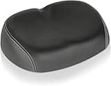 MAGT Fahrradsattel, Soft Comfortable PU Leder Fahrradsitz Erweitern Sie das atmungsaktive Damping Bike Kissen für Mountain Rennrad(Schwarz)