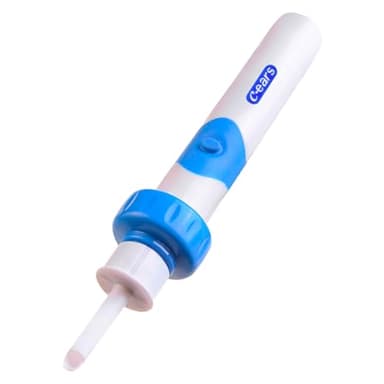 Oroclear Ohrenschmalz-Sauger Set,Elektrisch Ohrenreiniger Entferner,Ohrenschmalz-Reiniger Mit 2 Waschbaren Ersatzköpfen Sicheres Und Weiches Ear Cleaner,FüR Kinder Und Ohrreiniger Erwachsene-Lake blue