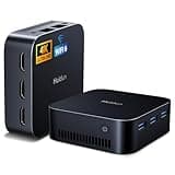 Huidun H20 Mini PC Alder Lake-N97 (übertrifft N95/N100, bis zu 3,6 GHz),16GB LPDDR5 512GB SSD Mini-Computer Windows 11 Pro,Triple HDMI 4K, 3*USB 3.0,WiFi 6, BT5.2, Dual Gigabit Ethernet für Büro