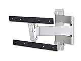 One For All voll schwenkbare OLED-TV-Wandhalterung – Bildschirmgröße 32 bis 77 Zoll – 180° -Drehung und 20° Neigung – Für alle TV-Typen – Max. Gewicht: 40 kg – Max VESA 400x400 – Schwarz-weiß – WM6453