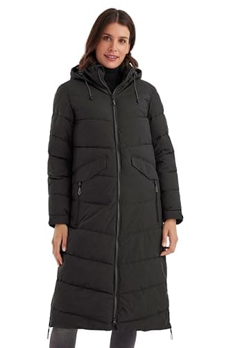 Killtec Damen Kow 62 Wmn Qltd Ct Wintermantel Mantel in Daunenoptik mit Kapuze, Schwarz, 38 EU