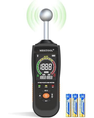 Feuchtigkeitsmessgerät Feuchtigkeitsmessgerät für Wände Holzfeuchtemessgerät Zerstörungsfreie Messung Feuchtemessgerät Mauerwerk Geeignet für Holz, Wand, Wohnmobil, Decke, Boden
