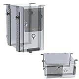 RICOO PC Rechner Halterung für Untertisch Schreibtisch Computer Montage TRH02-B CPU Gehäuse Halter bis 35-Kg Stehend/Liegend Unter Tischhalterung Rack Unterbau Vertikal/Horizontal Schwarz