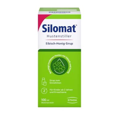 SILOMAT Hustenstiller Eibisch-Honig-Sirup, pflanzlich gegen Reizhusten, für Erwachsene und Kinder ab 2 Jahren