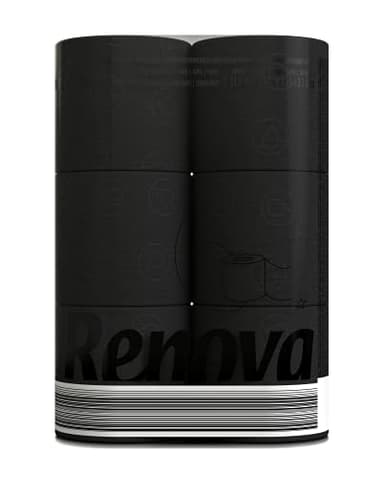 Renova Black Label Toilettenpapier Schwarz ( 6 Rollen )