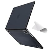 eleger bruchsicher Hülle kompatibel mit MacBook Pro 14 Zoll M4 M3 M2 M1 Pro/Max A3112 A3185 A3401 A2918 A2992 A2779 A2442, Ausgabe 2024 2023 2021, schwarzer TPU Rand & Harte PC Case, Matt schwarz