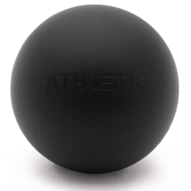 Massage-Ball [6cm Durchmesser] - Als Lacrosse-Ball und Faszien-Ball zur Selbstmassage und zur Triggerpunkttherapie (genaue Behandlung von Verspannungen) geeignet (Schwarz)