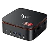 NiPoGi H1 Mini PC W-11 PRO mit ΑΜD Ryzen 7 6800H(Max 4.7GHz,8C/16T)16GB DDR5 4800MHz/512GB M.2 NVMe SSD,Mini Desktop PC Für Büro DP2.0+HDMI 2.0+Type-C 4K Triple Display/WiFi 6/BT 5.2/VESA-Unterstützt