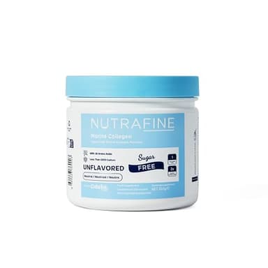 Nutrafine Kollagenpulver Fisch – Marine Hydrolysierte Kollagen Peptide – Natürliches Fischkollagen Typ 1 – 210 Gramm