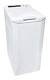 Candy Smart CSTG 28TE/1-11 Waschmaschine, Toplader, 8 kg, 1200 Umdrehungen, NFC-Anschluss, kg-Detektor, Schnellzyklen, 41 x 60 x 86 cm, Klasse F, Weiß