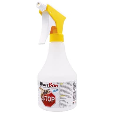 WazzBan H2O | Spray 'em Wespenabwehr | Sprühflasche zum Vertreiben von Wespen | einfach Wasser einfüllen | die sanfte Art Wespen zu vertreiben | 100% wirksam | ohne Chemie oder Gift!