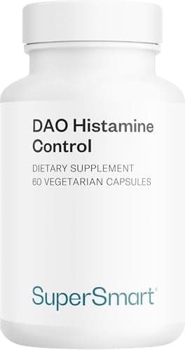 DAO Histamine Control – DAO-Enzym zur Spaltung von Nahrungsmittel-Histamin – Vegane, mikroverkapselte & magensaftresistente DAO (adiDAO Veg®), Quercetin & Vitamin C – 60 pflanzliche