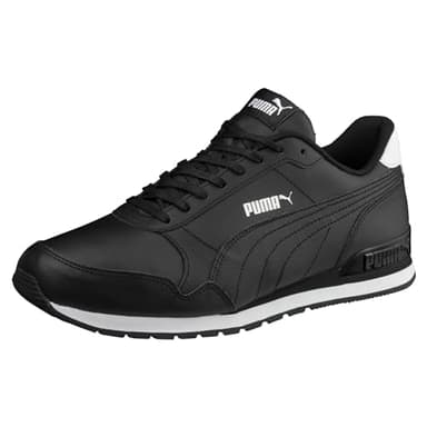 PUMA Unisex ST Runner v2 Full L Low-Top Trainer, 41 EU, Puma Black-Puma Black-Puma White