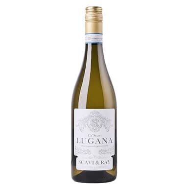 SCAVI & RAY Lugana DOC Weißwein 0,75l, trocken, erfrischend-blumiger Weißwein aus Italien, 13% Vol. Alkohol – Perfekt für die italienische Küche und Genießer