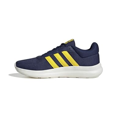 Adidas Herren LITE Racer 4.0 Shoes, Dark Blue/Yellow/Core White, 45 1/3 EU