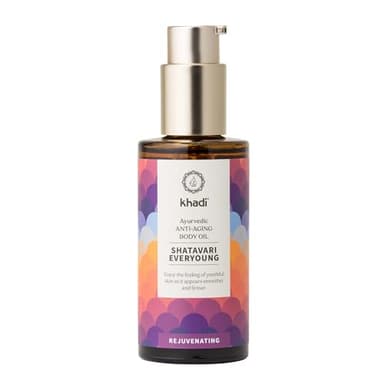 khadi SHATAVARI EVERYOUNG Ayurvedisches Elixier Skin & Soul Oil - Anti-Aging-Öl - strafft & revitalisiert - 100% pflanzlich, natürlich & vegan - 100ml