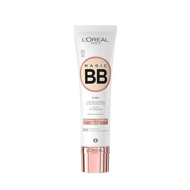 L'Oréal Paris - BB Crème C'est Magic – Teint-Perfector 5-in-1 – feuchtigkeitsspendende Tönungscreme 24H – für alle Hauttypen – leichte und natürliche Deckkraft – LSF 11 – Farbton: sehr hell (01) – 30