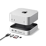 UGREEN Mac mini M4 Dock USB C Hub Dockingstation Mac mini Ständer für Mac mini M4/M4 Pro mit M.2 NVMe SSD-Erweiterung 7 USB-Anschlüsse 10Gbps SD/TF 3.0 rutschfestes Design Nahtlose Passform