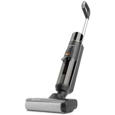 Hearten Nass Trockensauger, Selbstreinigung, Staubsauger mit Wischfunktion, Kantenreinigungsbürste, Für Hartböden, Tierhaare, Intelligente Schmutzerkennung, Sprachansagen.