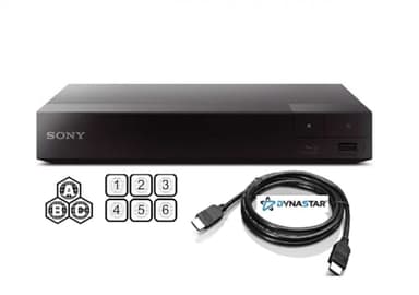 Region Free Blu-Ray Player Compatible with Sony BDP-S1700 Multi Region Code Free | Blu-Ray Regions A, B, C | DVD Regions 0-8 with Dynastar 6FT HDMI Bundle