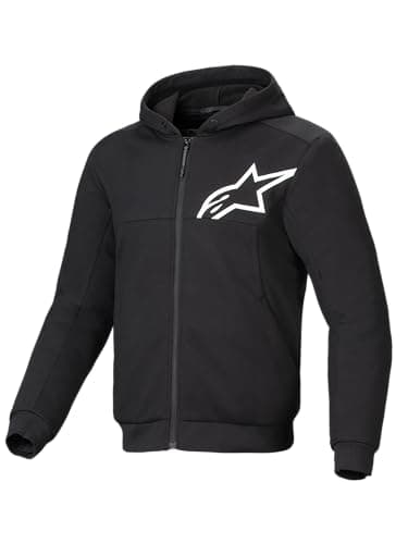 Alpinestars Chrome V2 Sport Motorrad Zip Hoodie, schwarz, L