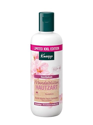 Kneipp XXL Duschgel Mandelblüten Hautzart Duschbalsam - mit Mandelmilch & Mandelöl für geschmeidige Haut - Rezeptur ohne Mikroplastik - 400ml