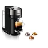 Nespresso Krups XN910C Vertuo Next Kaffeekapselmaschine | 1,1 L Wassertank | Kapselerkennung durch Barcode | 6 Tassengrößen | Power-Off Funktion | 54% aus recyceltem Kunststoff | Dunkles Chrom