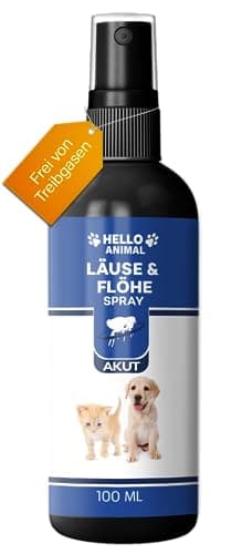 NEU: HelloAnimal® LÄUSE & FLÖHE Spray für Hunde und Katzen - für Ihr Haustier mit SOFORTWIRKUNG