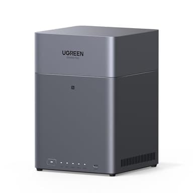 UGREEN NASync DH4300 Plus 4-Bay Desktop NAS, 2,5 GbE-LAN-Port, 8GB LPDDR4X RAM, NFC EIN-Berührungs-Verbindung, KI Familien und Babyalbum, Persönliche Cloud für Heim/Office (Diskless)