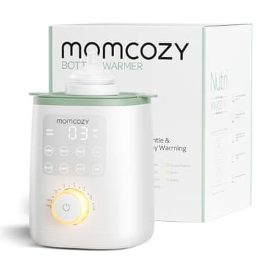 Momcozy Nutri-Flaschenwärmer Baby mit präziser Temperaturkontrolle & Nachtlicht | 9-in-1 Babyflaschenwärmer mit Schnellaufheizung, automatischer Abschaltung und universeller Flaschenkompatibilität