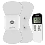 Comfytemp TENS Gerät Kabellos, Tragbar Schmerztherapie Wireless Massagegerät mit 15 Programme 16 Intensitätsstufen für Bein Rücken Schulter Arm Muskelstimulator mit 2 Pads K6101