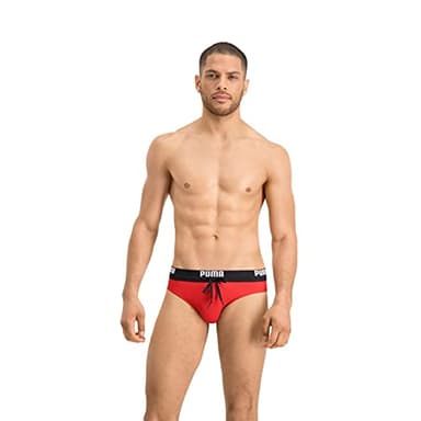 PUMA Herren Brief Badebekleidung, Rot, L EU